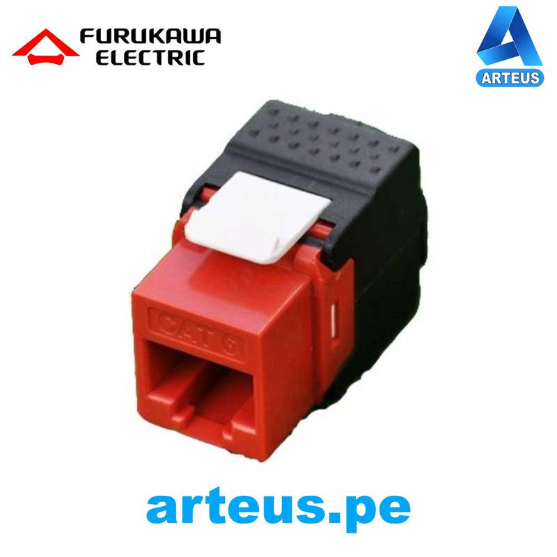 FURUKAWA 35060608, Jack rj45 cat6 rojo premium - ARTEUS