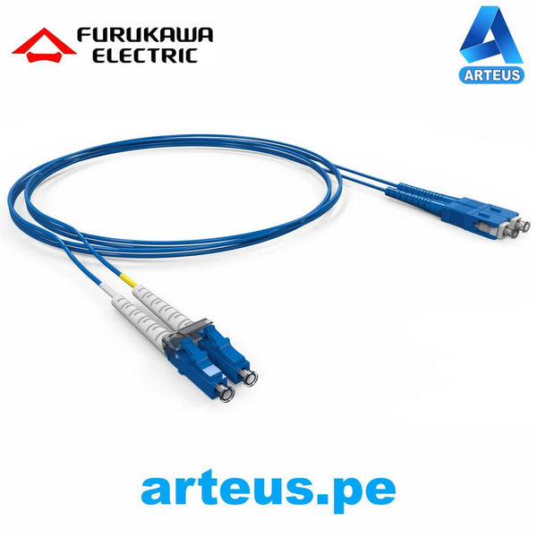 FURUKAWA 35200860, Patch cord optico duplex om3 lc-upc-lc-upc lszh-3 1m aqua - ARTEUS