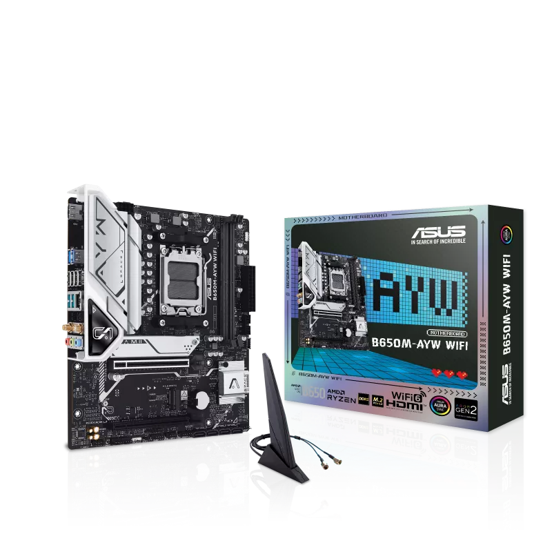 ASUS B650M-AYW WIFI Placa Madre DDR5 WIFI6 AMD B650 Micro-ATX