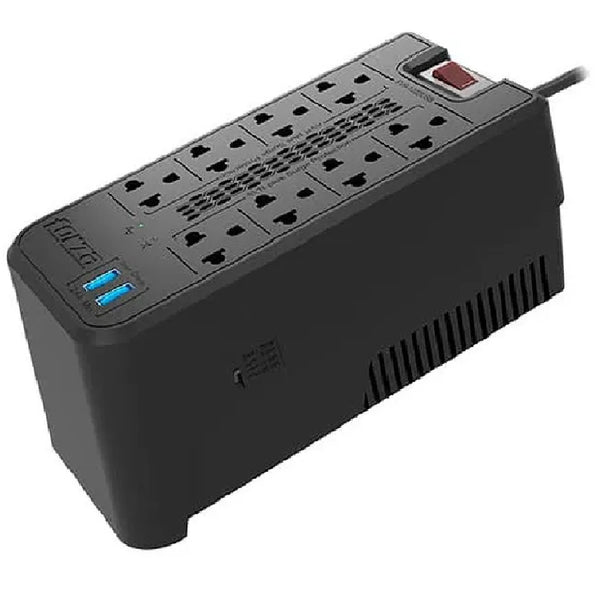 FORZA FVR-1222USB, Estabilizador de Energía 1200VA 600W  2USB 8 tomas