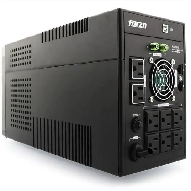 FORZA FX-2200LCD-U, UPS Interactivo LCD 2200VA 1200W 8-Nema 45-65HZ 81" autonomía