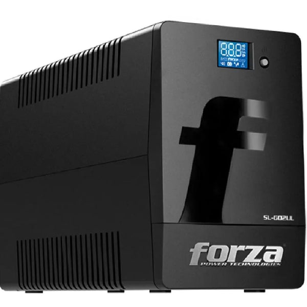 FORZA SL-602UL, UPS Línea Interactiva LCD 600VA 360W 6 tomas Autonomía 25"
