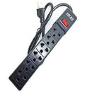 FORZA PS-001B, Universal 2200W 6-socket surge suppressor power strip 