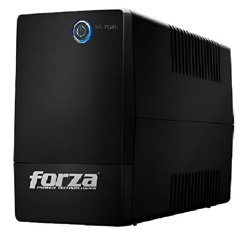 FORZA NT-752U, UPS Respaldo de energía Línea Interactiva 750VA 375W 6 tomas Autonomía 25"