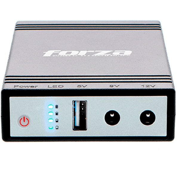 FORZA DC-140USB, Mini UPS y Cargador Portátil 14w 5/9/12v USB