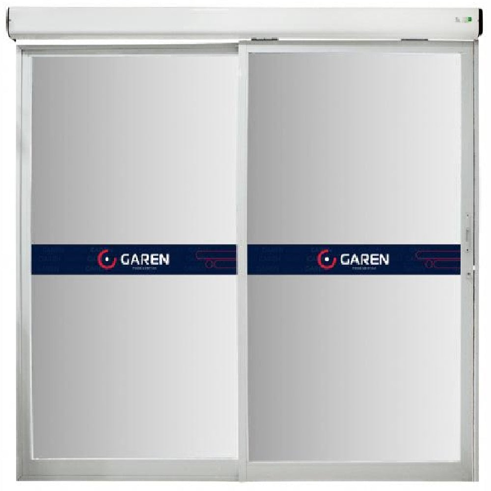 GAREN F05112-G, Motor de puerta automática de 3.30mts Inc. 2 radares, 1 fotoeléctrico, soporte para vidrio