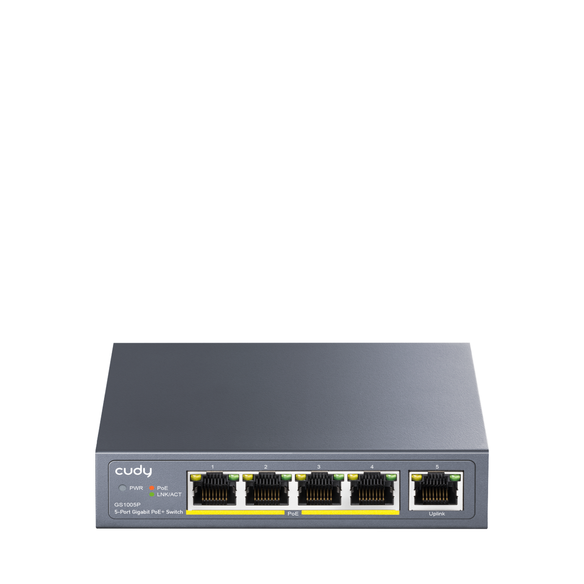 CUDY GS1005P Switch 5 puertos Gigabit PoE+