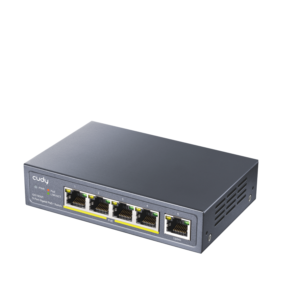CUDY GS1005P Switch 5 puertos Gigabit PoE+