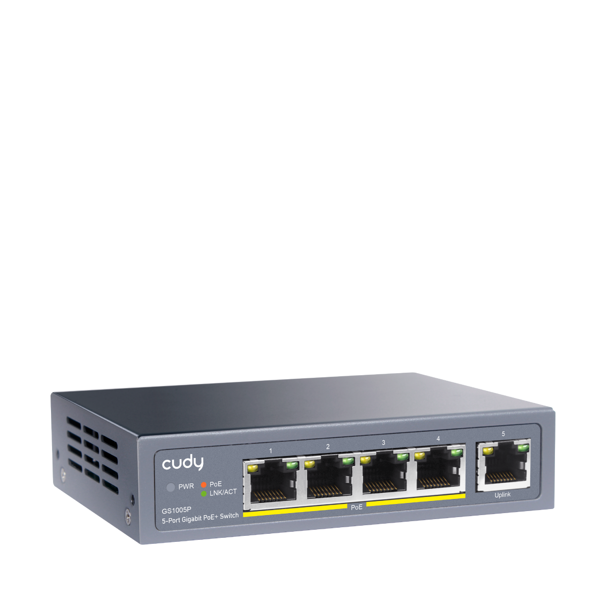 CUDY GS1005P Switch 5 puertos Gigabit PoE+