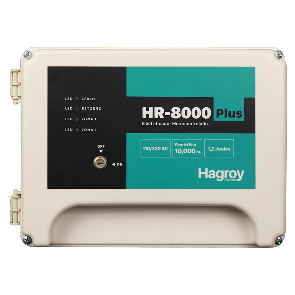 HAGROY HG-HR8000PLUS-220 Energizador Industrial 10,000m 1.2Jouls
