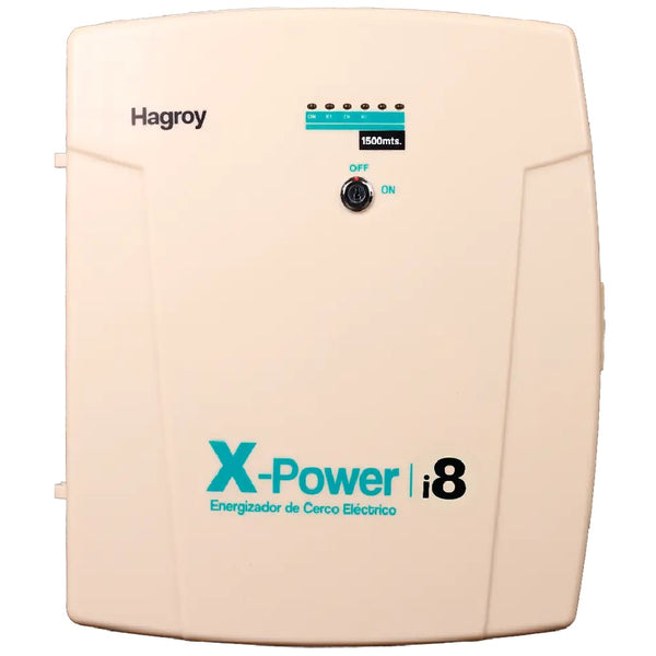 HAGROY HG-XPOWERI8-220, Electrificador Residencial para cerco eléctrico 1500m 1 Jouls