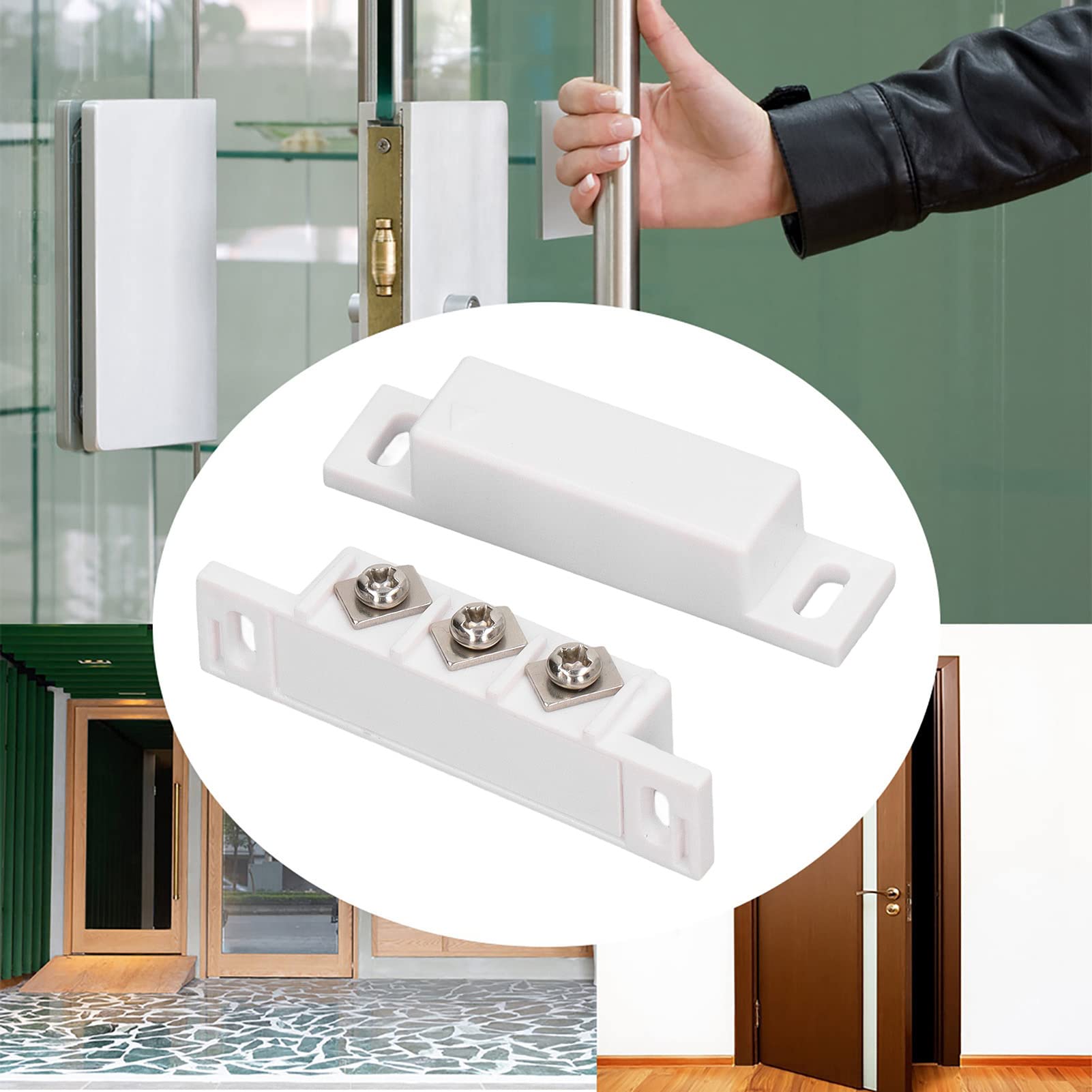 HAGROY MCS-3102B Contacto Magnético Sobreponer 1" para Puertas y Ventanas Marrón