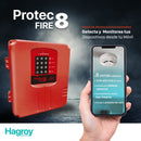 HAGROY HG-ACI-PTFIRE8 PROTEC FIRE 8 Conventional fire alarm panel 8 zones 12v 4 wires HAGROY APP