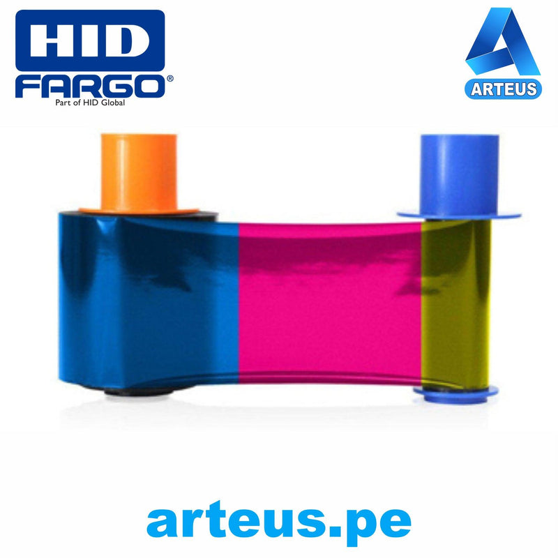 HID FARGO 84051 - Cinta HID para 500 Impresiones a un solo lado - Impresion a color YMCK - Compatible con HDP5000 Impresión de alta calidad borde a borde - ARTEUS