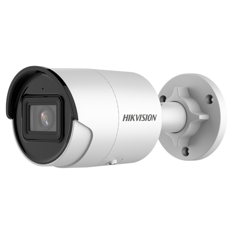 HIKVISION DS-2CD3023G2-IU, Cámara IP POE Full HD 2MP Tubo lente fija. Visión nocturna IR 40m. IP67 WDR. ACUSENSE