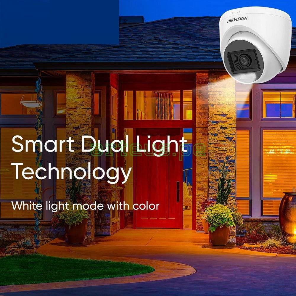 HIKVISION DS-2CE78D0T-LTS Cámara de Seguridad 2MP Lente Fijo IR40 Audio 2 Vías