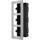 HIKVISION DS-KD-ACF3/PLASTIC Montaje empotrado para 3 módulos de videoportero
