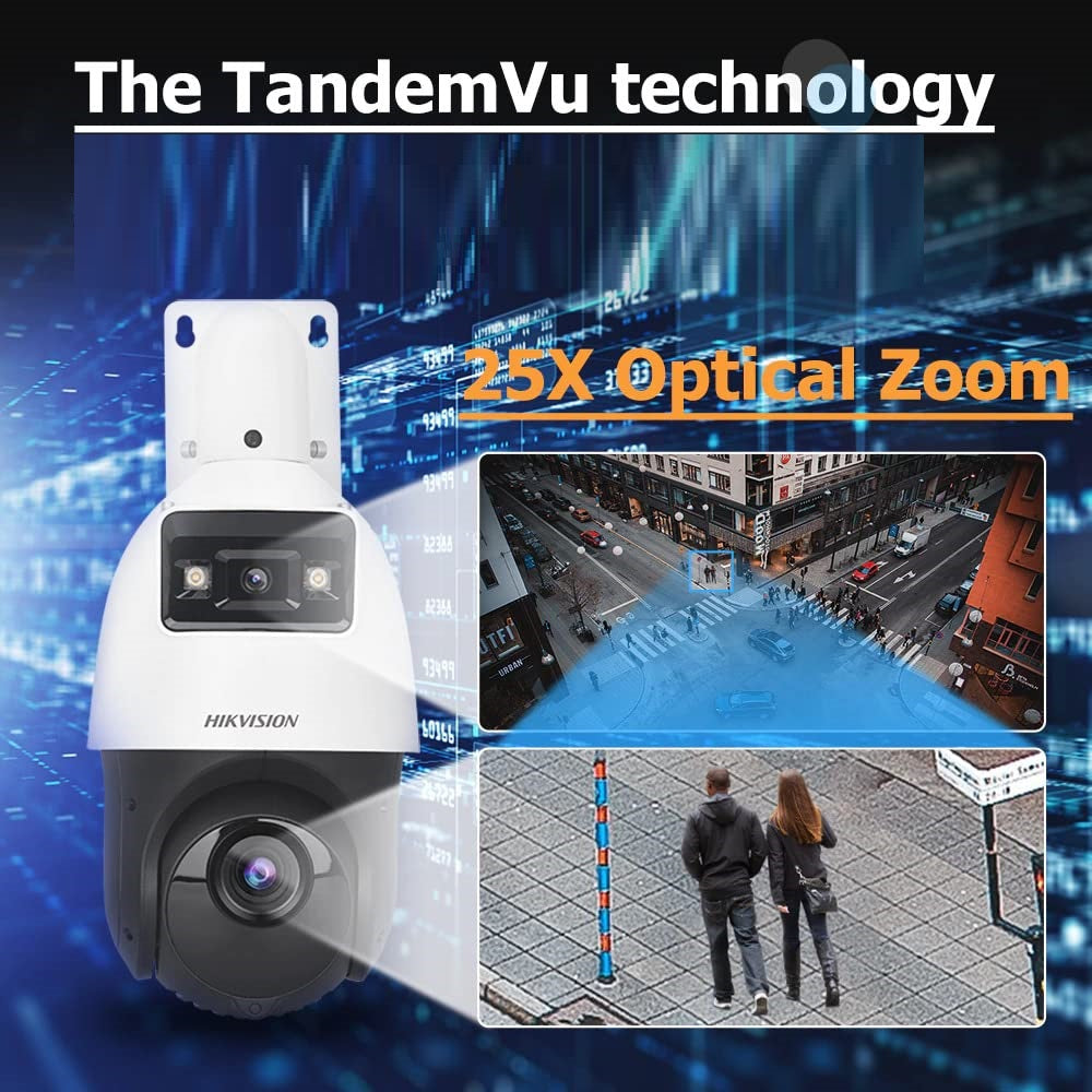 HIKVISION DS-2SE4C425MWG-E Cámara de Seguridad IP PTZ 4+4MP 25x IR100 TandemVu