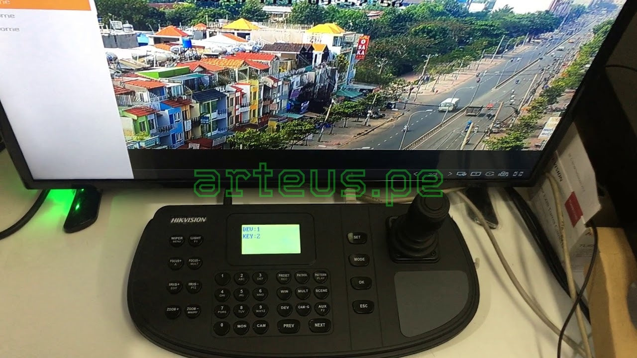 HIKVISION DS-1200KI Joystick Teclado Controlador para PTZ IP RS485 RS232