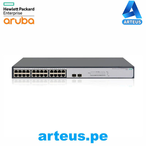 HPE ARUBA JH017A#ABA - Switch HP 1420-24G-2SFP, 24 puertos RJ-45 LAN GbE, 2 puertos SFP 100/1000. - ARTEUS