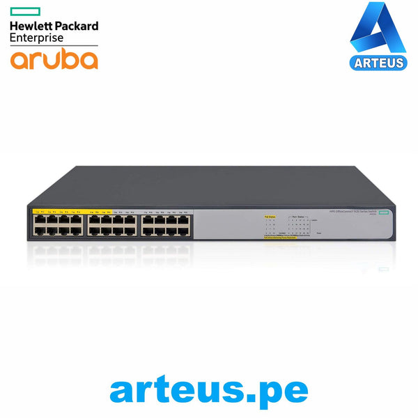 HPE ARUBA JH019A#ABA - Switch HP 1420-24G-PoE+ (124W), 24 puertos RJ-45 LAN GbE. - ARTEUS