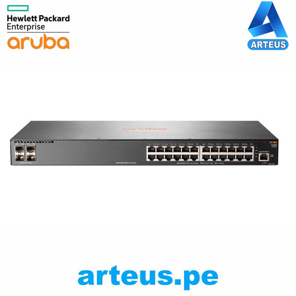 HPE ARUBA JL253A - Switch HPE Aruba 2930F, 24 PUERTOS RJ-45 GbE, 4 SFP+ 1/10GbE. - ARTEUS