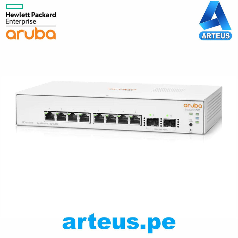 HPE ARUBA JL680A - CONMUTADOR ARUBA INSTANT ON 1930 8G 2 SFP - ARTEUS