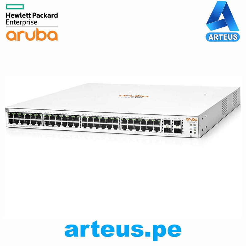 HPE ARUBA JL686A - SWITCH POE ARUBA INSTANT ON 1930 48G POE CLASE 4 4 SFP/SFP+ 370 W - ARTEUS