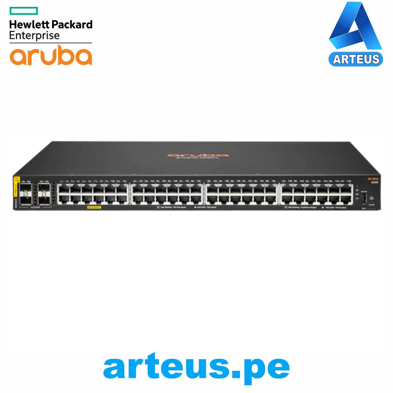 HPE ARUBA R8N85A - SWITCH ARUBA 6000 48G CLASS4 POE 4SFP 370W - ARTEUS