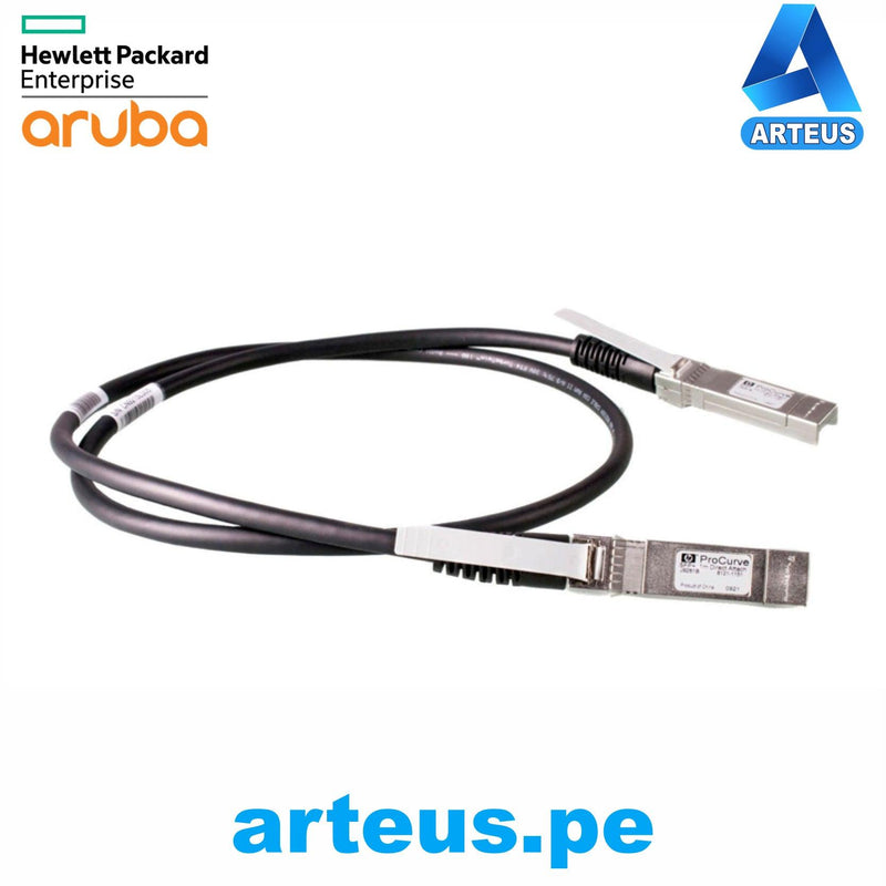 HPE J9281D - CABLE DE COBRE DE CONEXIÓN DIRECTA HPE ARUBA 10G SFP+ A SFP+, 1MT. - ARTEUS