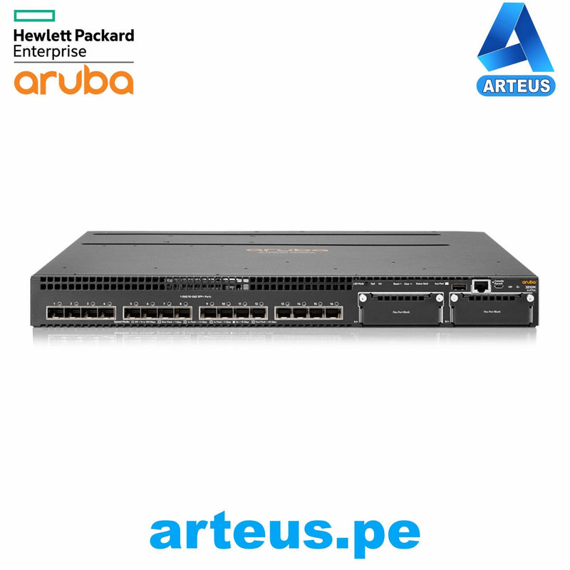 HPE JL075A - SWITCH GIGABIT ETHERNET HPE ARUBA 3810M, 16 SFP+ PUERTOS FIJOS 1000/10000, 2 SLOTS. - ARTEUS