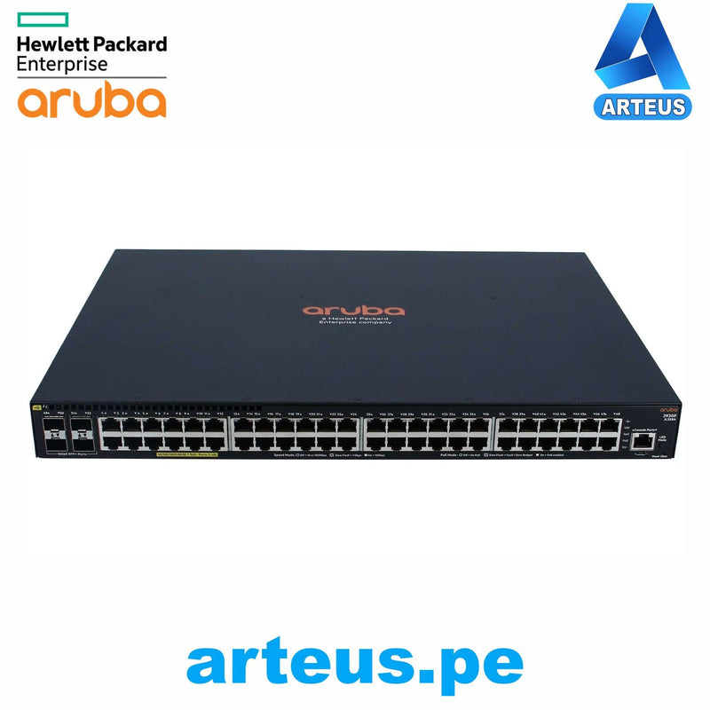 HPE JL558A - SWITCH ARUBA 2930F 48 G POE+ 4SFP+ 740 W - ARTEUS