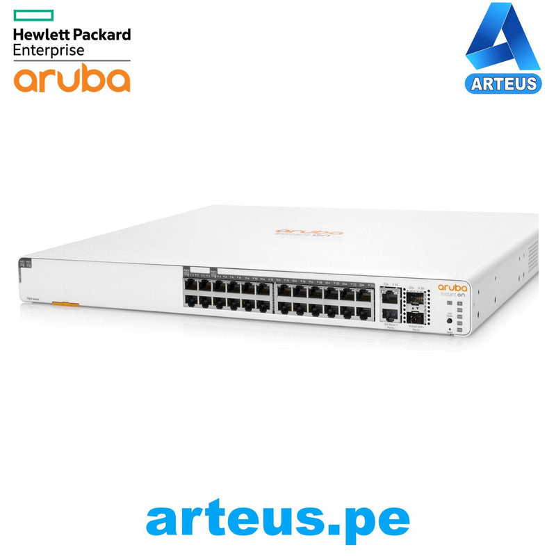 HPE JL807A - SWITCH POE ARUBA INSTANT ON 1960 24G 2XGT 2SFP+ 370 W - ARTEUS