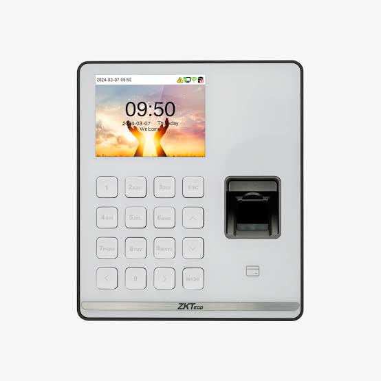 ZKTECO SENSEFP M1 Control de Asistencia Blanco Con Lector de Huella y Tarjeta