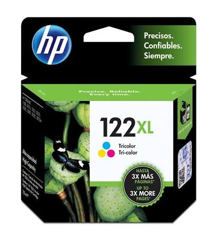 HP CH564HL-R Cartucho de Tinta 122XL Inyeccion de Tinta TriColor