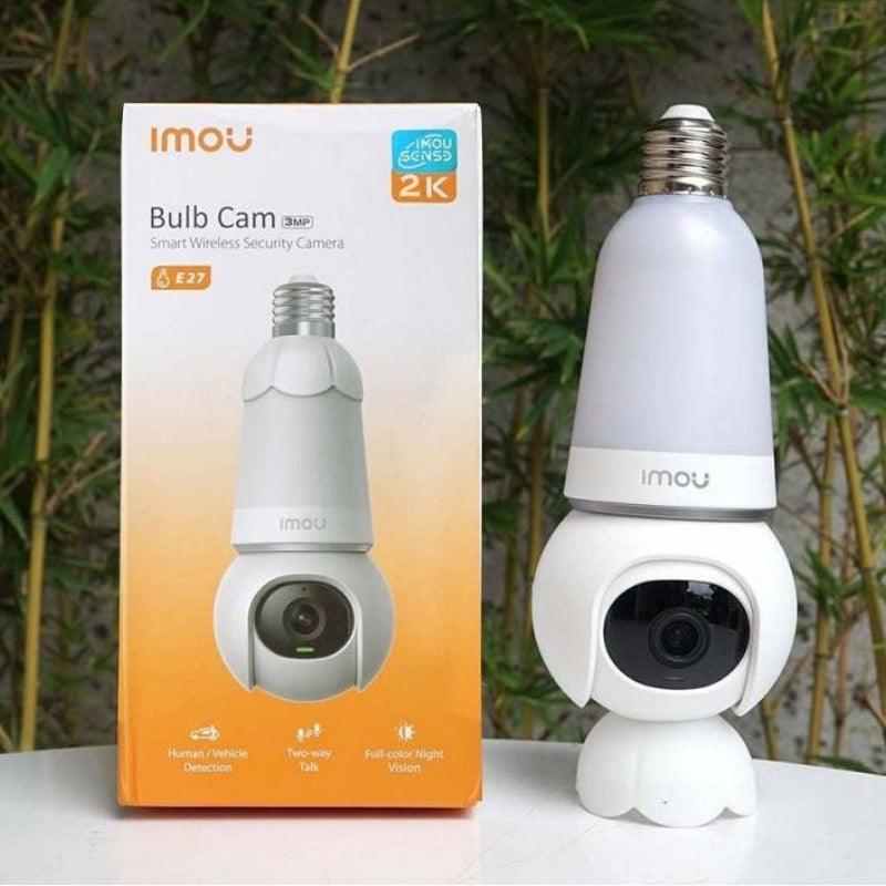 CAMARA IP/PT BULB CAM (BOMBILLO) 3MP/2K LENTE FIJO 2.8MM. H.265. SMART FULL COLOR. WIFI 2.4GHZ. SMART TRACKING DETEC. MOVIMIENTO Y VEHICULOS. AUDIO 2V