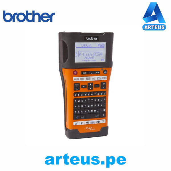 Impresora Rotuladora industrial portatil WiFi BROTHER PT-E550WVP. Para etiquetas de cableado - ARTEUS