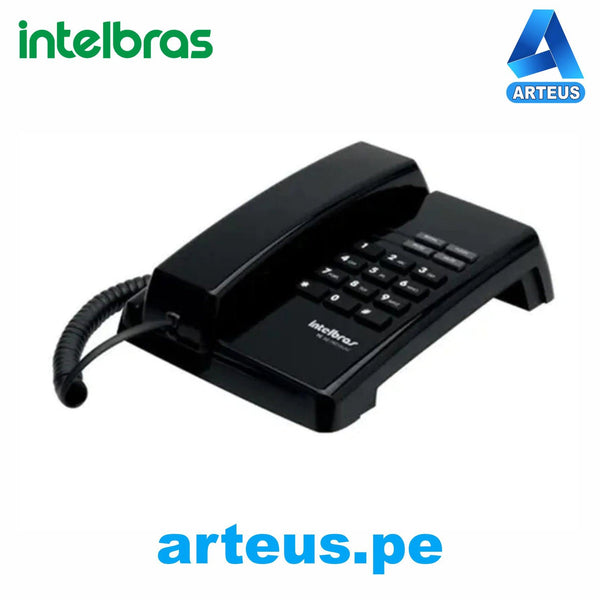 INTELBRAS 4080034 - TC50 PREMIUM NEGRO - TELEFONO ALÁMBRICO BÁSICO CON LED - ARTEUS