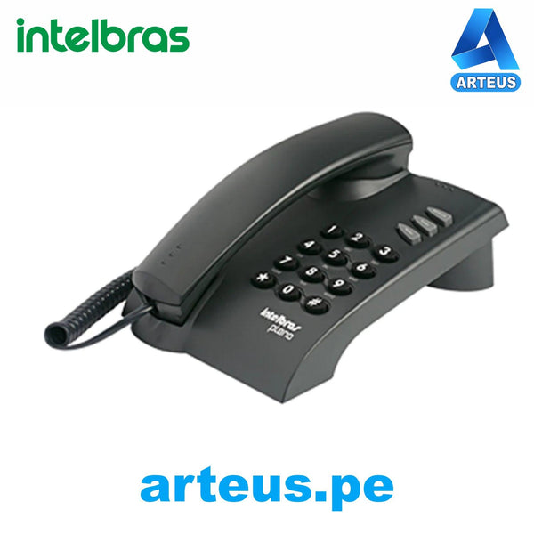 INTELBRAS 4080107 - PLENO NEGRO - TELEFONO ALÁMBRICO BÁSICO - ARTEUS