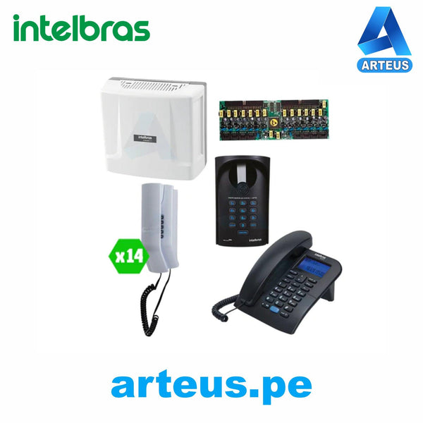 INTELBRAS KIT-CONDOMINIO - KIT CENTRAL DE CONDOMINIOS HASTA 112 EXTENSIONES - ARTEUS