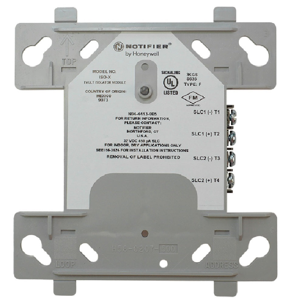 NOTIFIER ISOX Módulo aislador de lazo