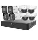 UNIVIEW KITIP-8 Kit cámara de seguridad IP 2MP: NVR 4ch+4Ext+4Int
