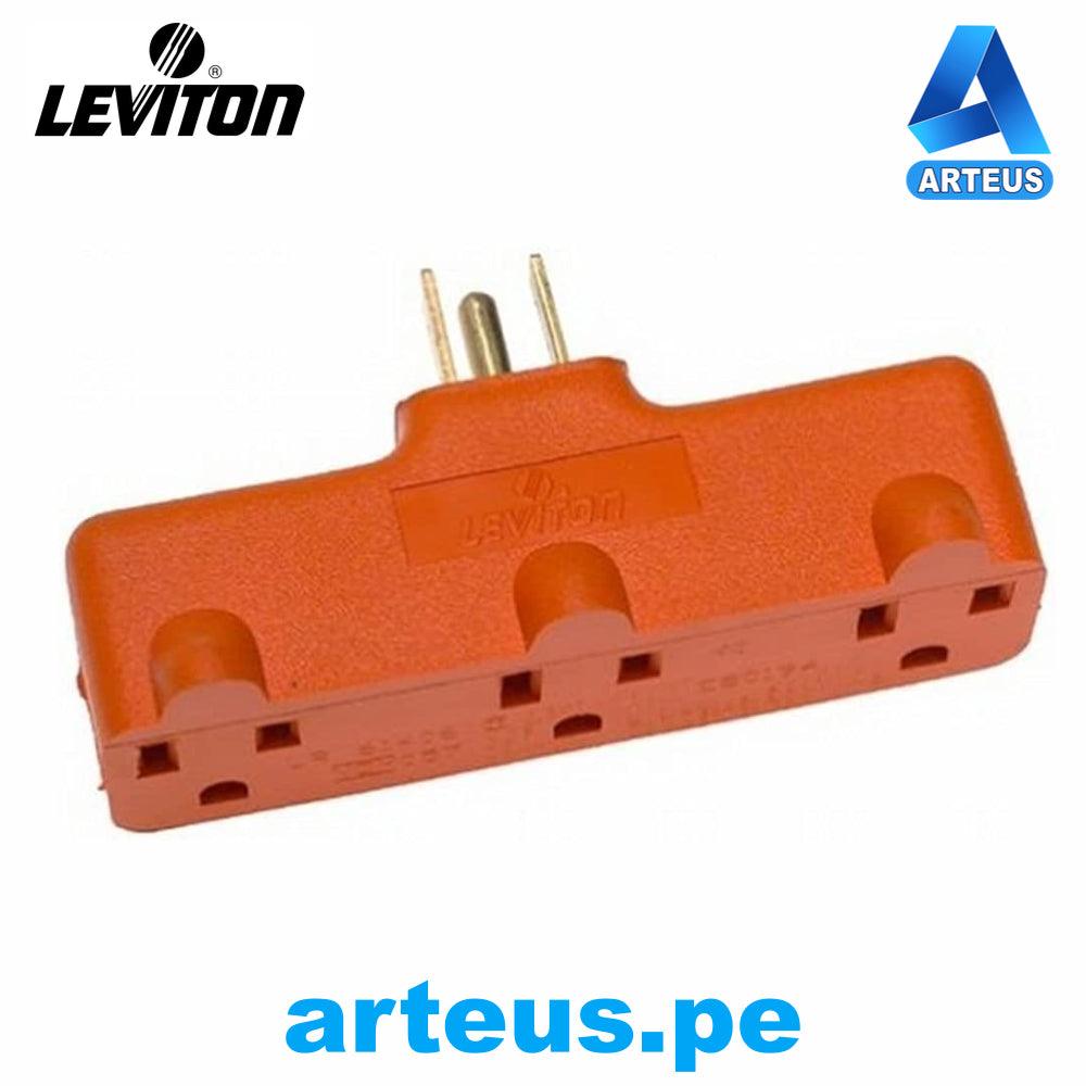 LEVITON 00699-000 - ADAPTADOR MULTIPLE NARANJA - ARTEUS