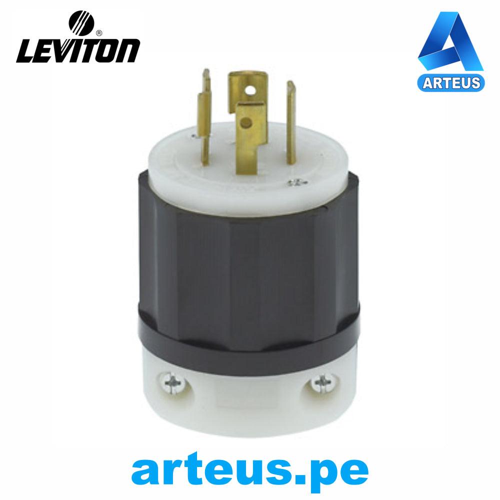 LEVITON 2421 - ENCHUFE AEREO NEMA L15-20P, 3P, 4W N/B NYL 20A - 125/250V - ARTEUS