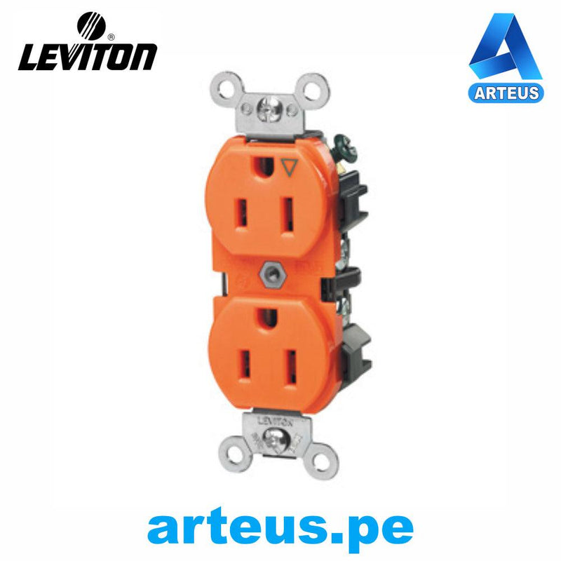 LEVITON 5262-0IG - TOMA L/T INDUSTRIAL E/NARANJA ESTABILIZADO 15A -125V - ARTEUS