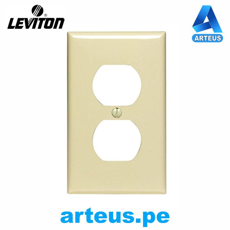 LEVITON 80703-00I - PLACA PARA TOMA MARFIL NYLON - ARTEUS