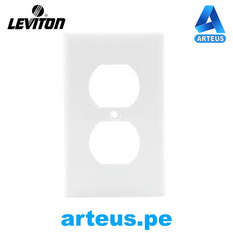 LEVITON 80703-00W - PLACA PARA TOMA BLANCA NYLON - ARTEUS