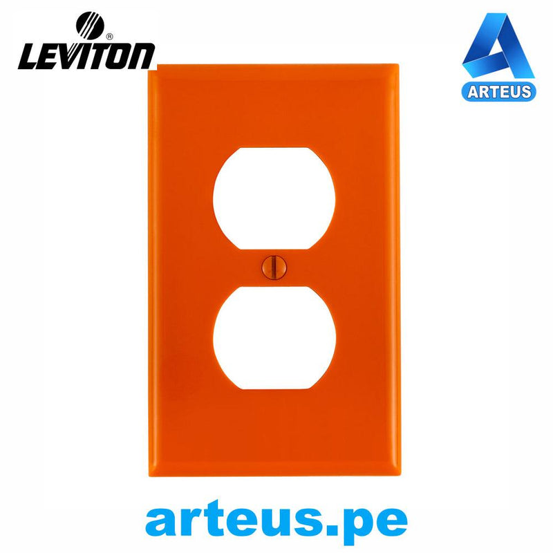 LEVITON 80703-OOR - PLACA PARA TOMA INDUSTRIAL ROJO - ARTEUS