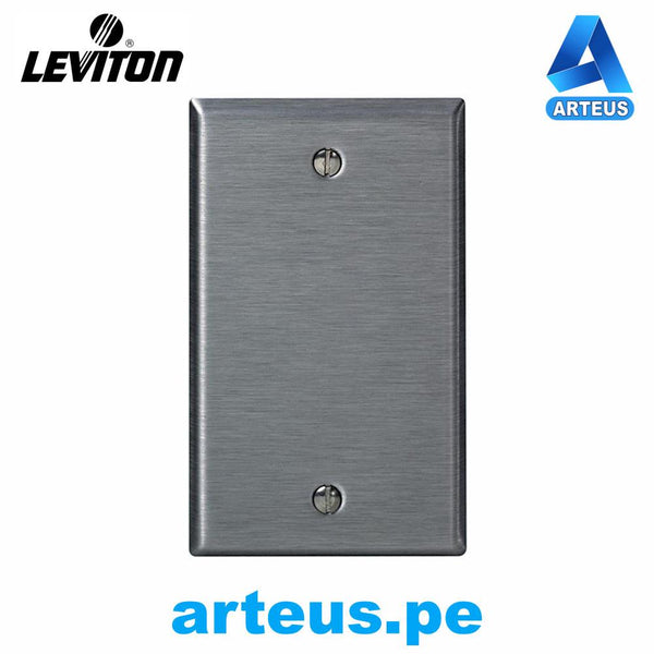 LEVITON 84014-000 - PLACA CIEGA ACERO INOXIDABLE - ARTEUS