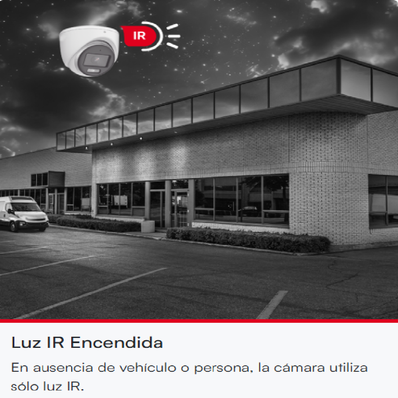 HIKVISION DS-2CD1047G2H-LIU Cámara de seguridad IP 2K 4MP tubo 2.8mm IP67 audio luz híbrida inteligente